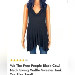 We The Free Cowl Neck Tank Sz Small